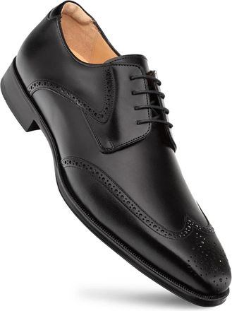 Mezlan Mens Tasso Wing Tip Derby In Black