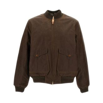 Manifattura Ceccarelli Bomberjack - Heren - Bomber jackets - Bruin - 3XS - Katoen - Jassen
