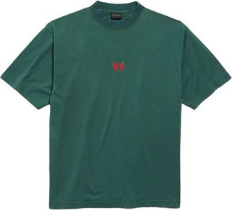 Balenciaga Dark Green Crewneck T-shirt