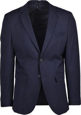 Selected Giacca Sfiancata - Heren - Blazers - Blauw - S - Leer - Jassen