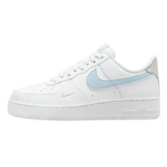 Nike Nike Womens Air Force 1 07 Sneakers, Blue/White, 4 UK