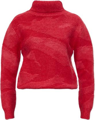 Add Wollen coltrui - Dames - Coltruien - Rood - M - Wol - Truien & Vesten
