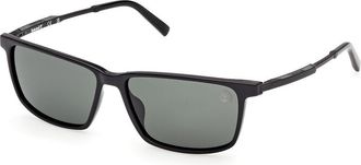 Timberland TB00071 Polarized 01R Mens Sunglasses Black Size 57