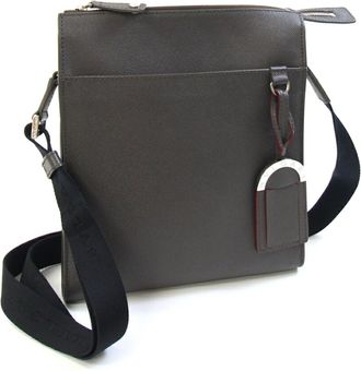 Bulgari Bvlgari Bvlgari Dark Brown Leather Shoulder Bag (Pre-Owned)