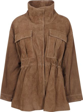 R&oacute;he Jacket Sculptural Suede Sage