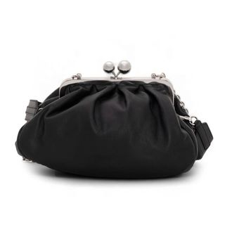 Max Mara Tassen, Dames, Zwart, ONE Size, Leer, Cubico Pasticcino Clutch