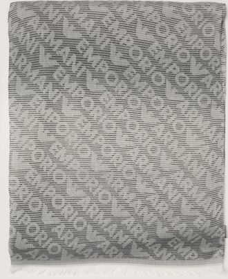 Emporio Armani Sciarpa Emporio Armani in misto viscosa con logo jacquard