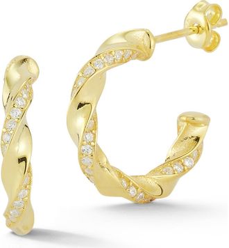 Glaze Jewelry Twist Hoop Earrings in Gold at Nordstrom Rack