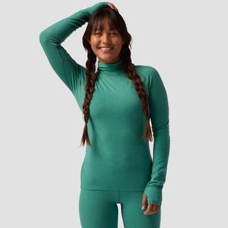 Backcountry Cedars Rws Merino Lt-Wt Baselayer Balaclava Top - Womens in Gearhead Green at Nordstrom, Size Xx-Large