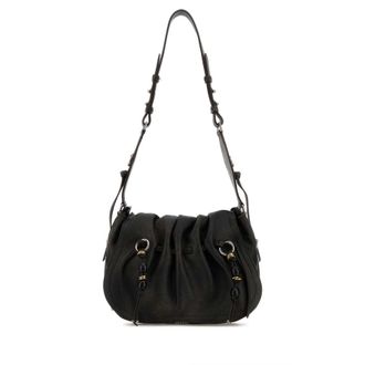 Isabel Marant Dark Brown Leather Bolton Shoulder Bag