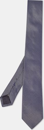 HUGO BOSS Boss By Hugo Boss Navy Blue Patterned Silk Skinny Tie