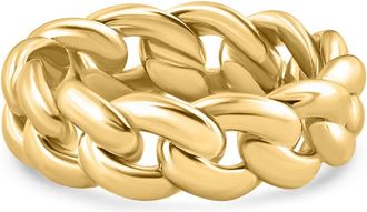 Pompeii3 Mens 8mm 14k Gold Cuban Link Ring