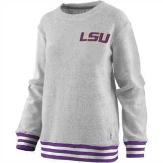 Pressbox Womens Lsu Santa Rosa Top In Grey