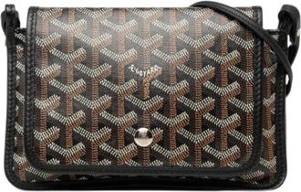 Goyard Pre-owned Vintage Canvas Shoulder Bag - Dames - Vintage Schoudertas - Zwart - ONE Size - Leer - Vintage