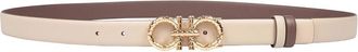 Ferragamo Reversible and adjustable leather hooks belt