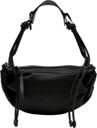 Isabel Marant Maia Medium Bag - Dames - Schoudertassen - Zwart - ONE Size - Leer - Tassen