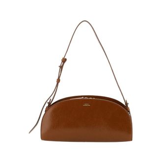 A.P.C. Shoulder Bags, female, Brown, Size: ONE SIZE Leather Shoulder Bag