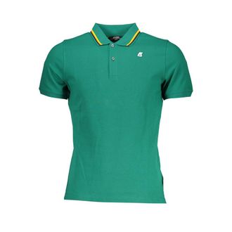 K-Way K-Way Mens Short Sleeve Polo Shirt - Dark Green Cotton - Size Small