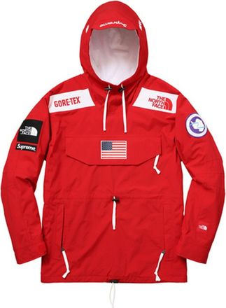 SUPREME SS17 x The North Face Trans Antarctica Expedition Pullover Jacket Red Logo SUP-SS17-609