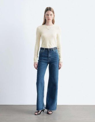 & Other Stories jeans wide cut lavaggio blu medio