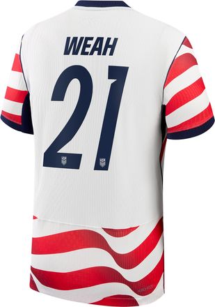 Nike Timothy Weah USMNT 2026 Match Home Nike Mens Dri-FIT ADV Soccer Jersey in White | NN203943407-USM
