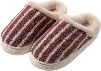 Generic Womens Slippers Cozy Womens Winter Indoor Shoes Soft Fleece Lined Warm Comfortable Home Footwear With Thick Sole For Ladies And Men Couples Design Coz