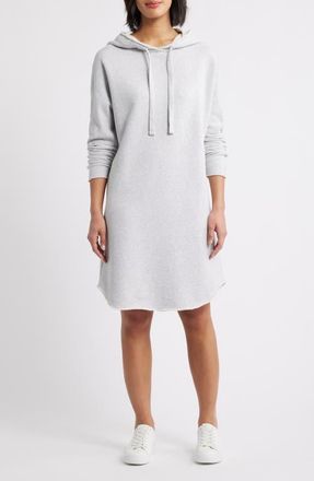 Frank & Eileen Mini James Hooded Sweater Dress in Gray Melange at Nordstrom, Size X-Large