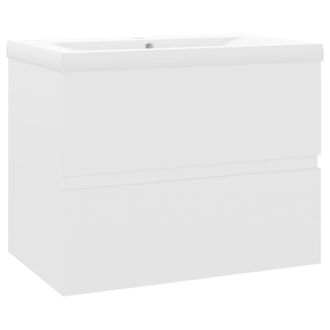 vidaXL Mueble Con Lavabo Madera De Ingenier&iacute;a Blanco Vidaxl