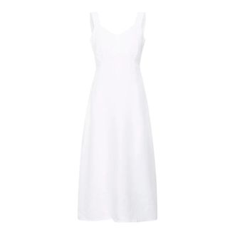 Part Two Botille PW Jurk - Dames - Casual kleedjes - Wit - S - Linnen - Kleedjes