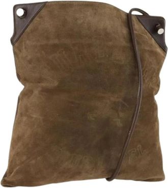 Burberry Pre-owned Vintage Su&egrave;de Schoudertas - Dames - Vintage Schoudertas - Bruin - ONE Size - Su&egrave;de - Vintage