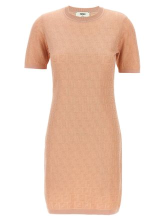 Fendi Multicolor Cotton Short Womens Dress