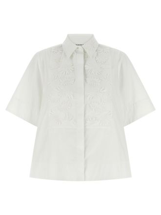 P.A.R.O.S.H. White Cotton Womens Blouse