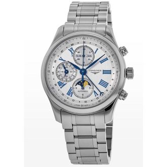 Longines Master Collection Automatic Chronograph Silver Dial Steel Mens Watch L2.773.4.71.6