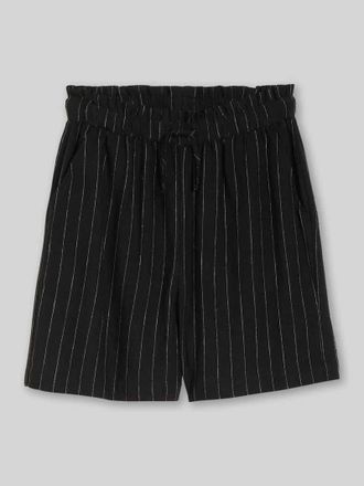 Tom Tailor Denim Relaxed Fit Shorts aus Viskose-Leinen-Mix in Black, Gr&ouml;&szlig;e XS