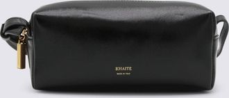 Khaite Black Leather Crossbody Bag