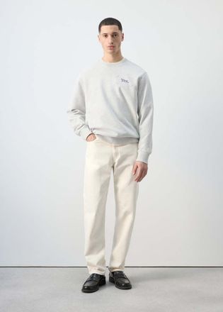 Mango Felpa 100% cotone stampa grigio medio vigor&eacute; - Uomo - XXL - MANGO MAN