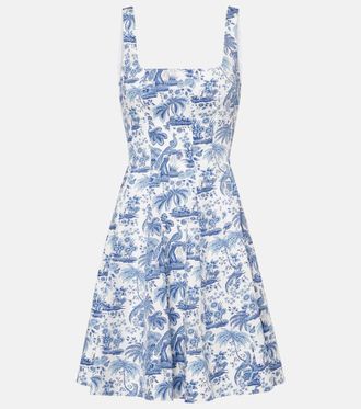 Staud Wells floral cotton minidress