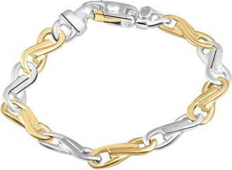 Pompeii3 Mens solid 14k Gold (30gram) or Platinum (49gram) 5mm Link Bracelet 8