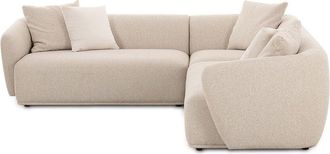 TOV Furniture Sylvie Cream Boucle 3-Piece Sectional