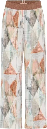 Gustav Broeken, Dames, Beige, 2Xl, Wijde broek