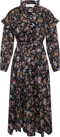 Replay Womens Floral Dress in Black viscose - Size X-Small