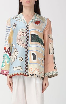 Alemais Camicia Michelle Alemais in seta stampata