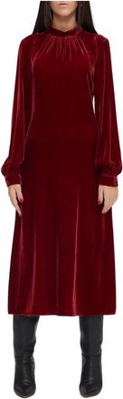 Moschino Fluweel Jurk - Dames - Casual kleedjes - Rood - S - Kleedjes