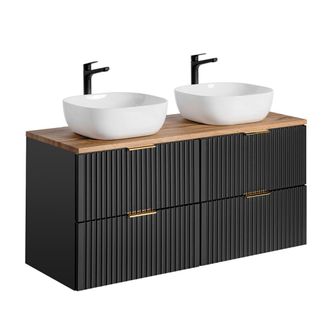 Petits Meubles Mueble lavabo estratificado Negro