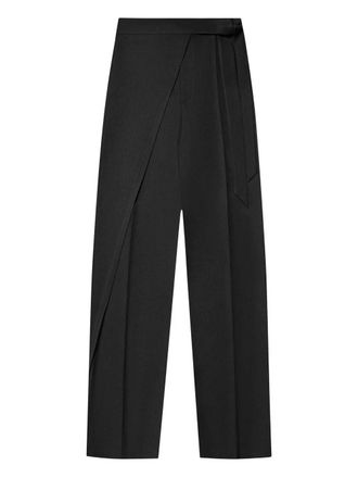 Mani&egrave;re De Voir tailored wrap trousers - Black