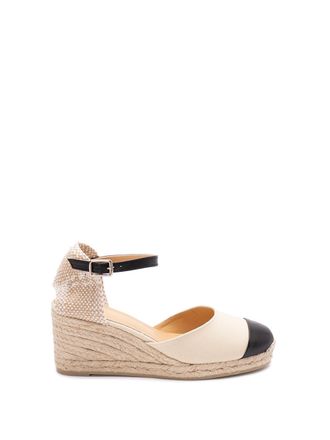 Castaner Womens Brisa Canvas Espadrilles Sandal in Black