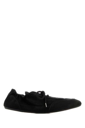 Prada Black Canvas Collapse Sneakers