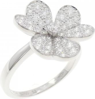 Van Cleef & Arpels Frivole White Gold (18K) Band Ring (Pre-Owned)