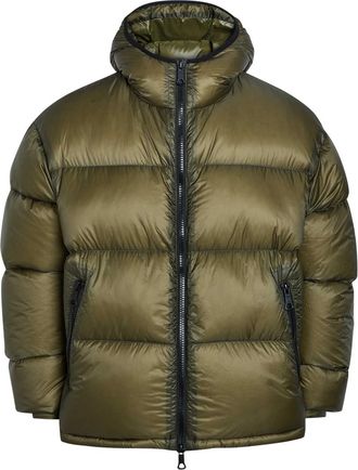 Mki Miyuki Zoku Padded Hooded Nylon Jacket - Olive - XL