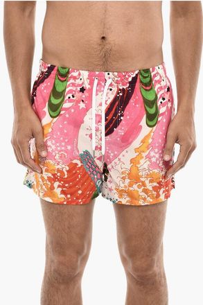 Dsquared2 Boxer Swim Trunks With Allover Print size 48